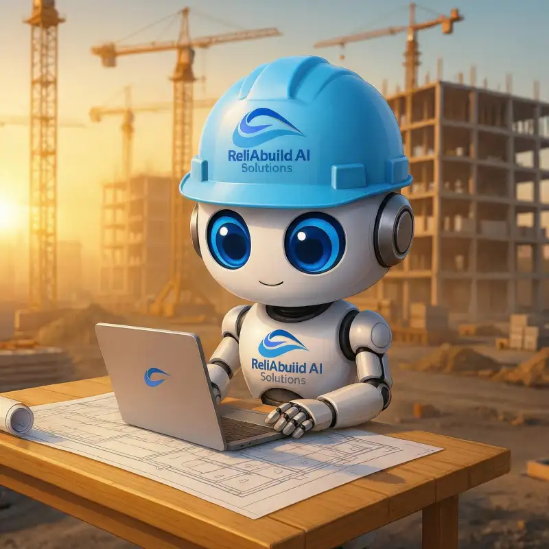 ReliAbuild AI bot on construction site managing contractor operations
