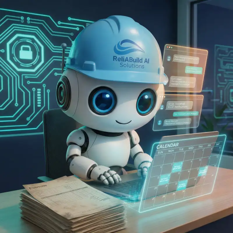 ReliAbuild AI bot managing HVAC lead follow-up and calendar scheduling